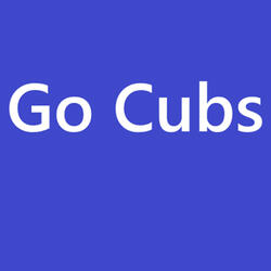Go Cubs Go Rmt