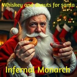 Whiskey and donuts for santa