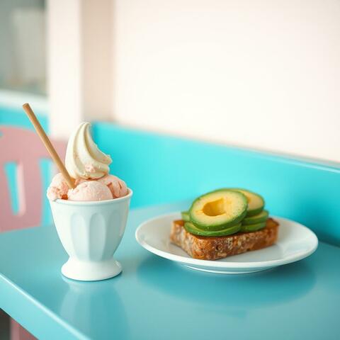 ICE Cream and Avocado Toast
