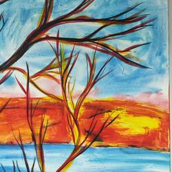 Rojo con agua de mar