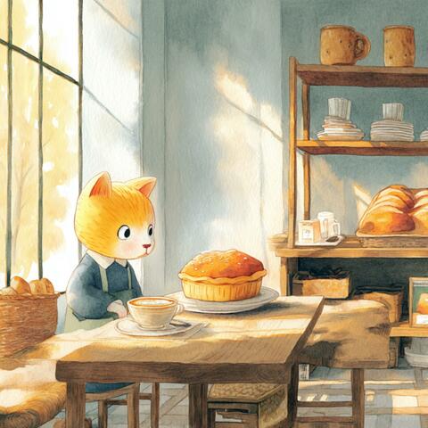 Cat Enjoying Fresh Apple Pie(lo-fi chill BGM)