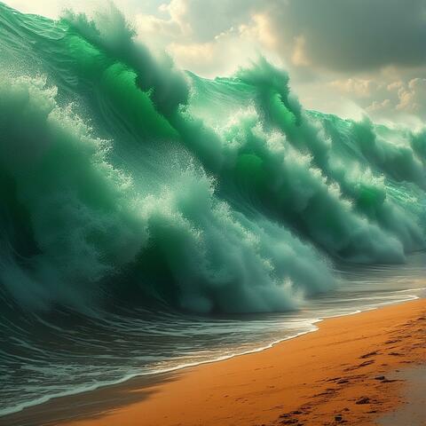 Green Waves Falling