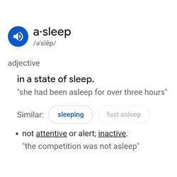 Asleep