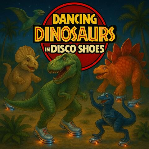 Dancing Dinosaurs In Disco Shoes