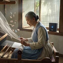 베틀 소리 (말 한 마디 없는 그 사랑, 실에 담겨 짜여지다)