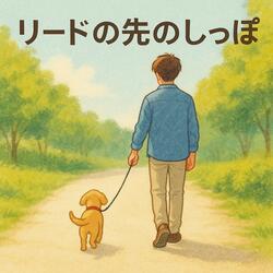 リードの先のしっぽ