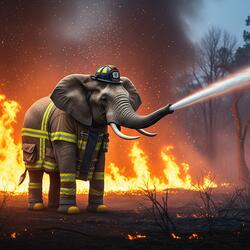 The Firefighting Elephant