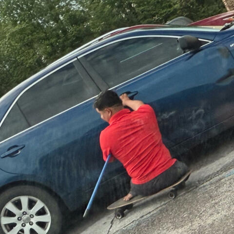 Disabled man