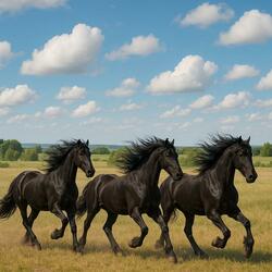 CHEVAUX NOIRS