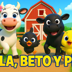 LA VACA LOLA, EL POLLITO PIO, Y EL TORO BETO, EN LA GRANJA CANTANDO CANCIONES INFANTILES