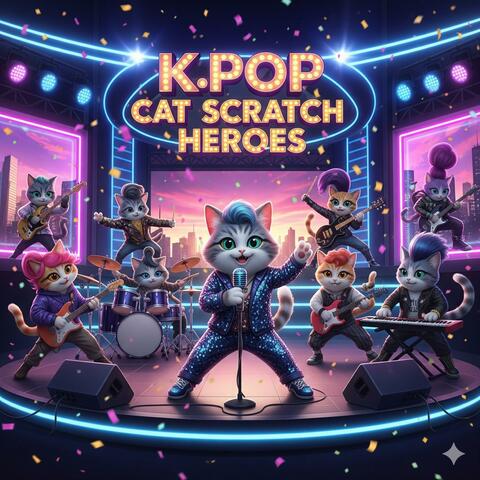 K-Pop Cat Scratch Heros