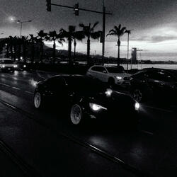 siyah coupe araba