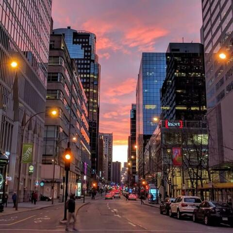 Sunset in Montreal