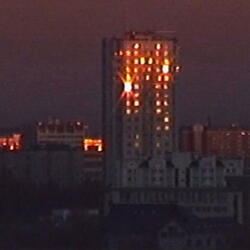 creature's shadow on concrete block