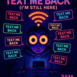 Text Me Back I'm Still Here | Digital Disaster Superstar | Autocorrect Woes