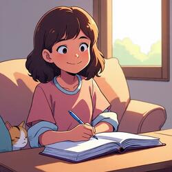 4 Hours Lofi Study Girl (Cozy lofi music and rain in background)