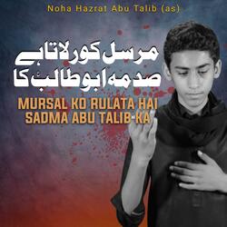 Chal Basa Duniya Se Saibaan Mustafa SAW | Noha Hazrat Abu Talib as