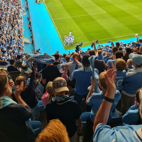 Himmelsblå, sida vid sida