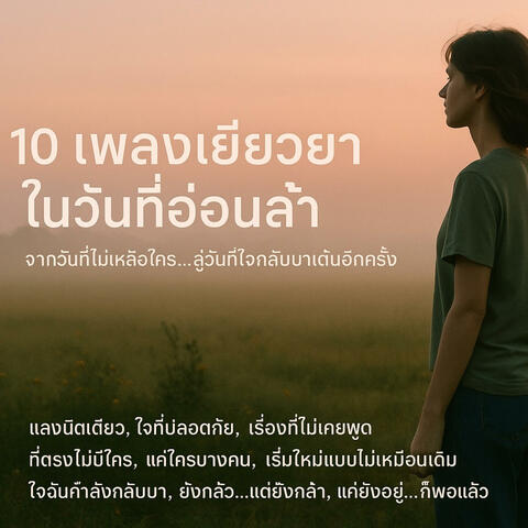 10 เพลงเยียวยาหัวใจ | ฟังยาว ๆ รักษาใจในวันที่อ่อนล้า | เพลงไทย R&B Folk Pop 2025 | Chill + Healing Vibes
