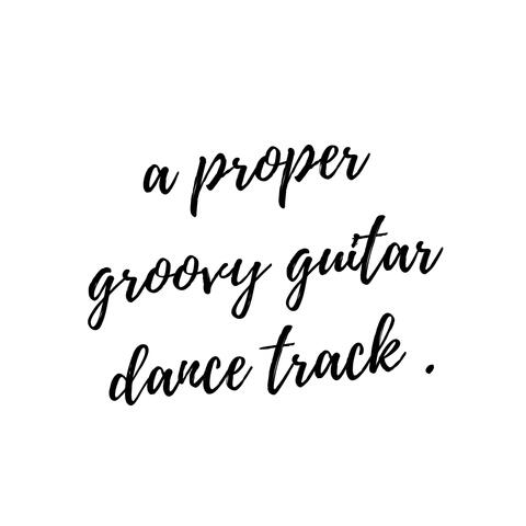 a proper groovy guitar dance track