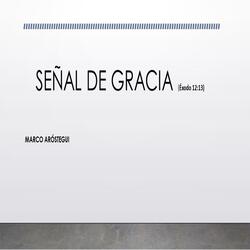 Señal de Gracia (Éxodo 12:13)