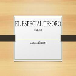 El Especial Tesoro (Éxodo 19:5)