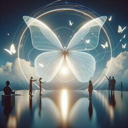 Mariposa de alas blancas