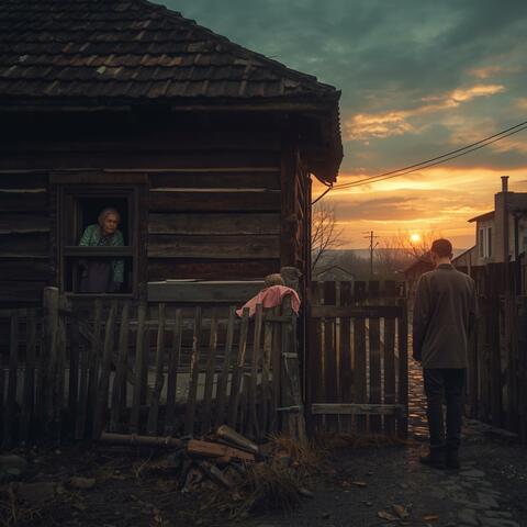 Mama la fereastră, tata la pridvor