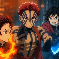 Demon Slayer: Infinity Castle | Akaza vs Giyu & Tanjiro (Epic Version)