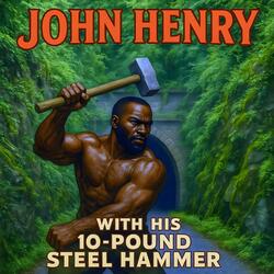 John Henry With His 10-Pound Steel Hammer