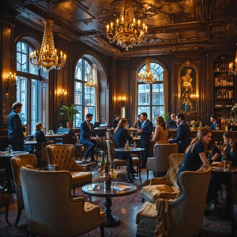 Cozy Cafe Shop Music for Unwinding After Work and Social Elegance