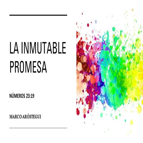 La Inmutable Promesa (Números 23:19)
