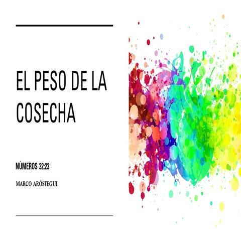 El Peso de la Cosecha (Números 32:23)