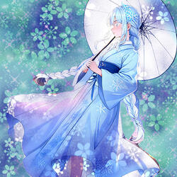 Yuki-onna & Ice flower(雪女と氷の花)