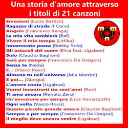 Una canzone d'amore attraverso i titoli di 21 canzoni