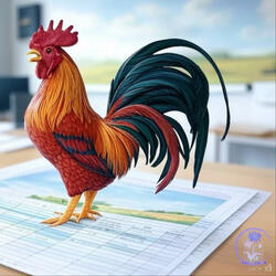 Rooster Block & Spred Sheets