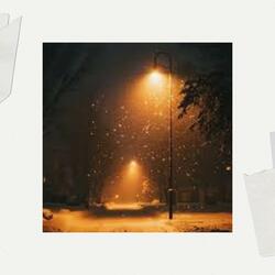Streetlamps in the Snow
