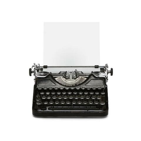 typewriting an essay in a public library