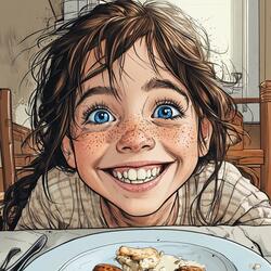 Eat your Dinner, Miss Abby