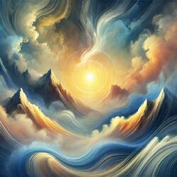 Glow of a Misty Summit