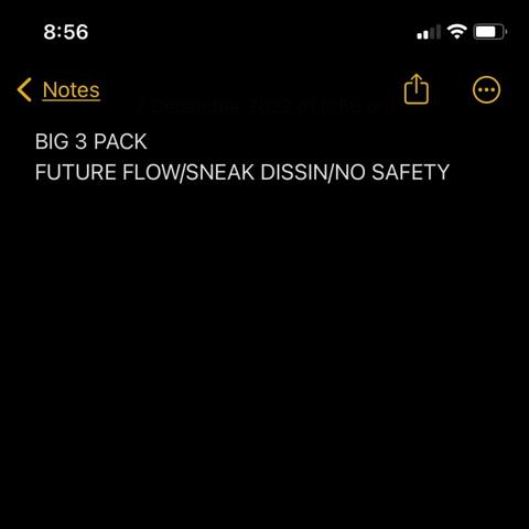 FUTUREFLOW/SNEAK DISSIN'/NO SAFETY