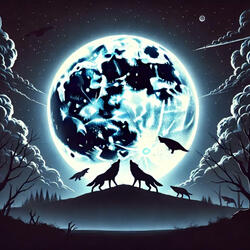 LOBOS EN LA LUNA