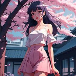 Whispers Beneath the Cherry Tree