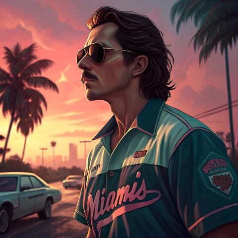Back to Miami 80s: Retro Skyline
