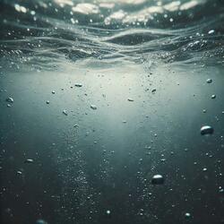 underwater while it's raining