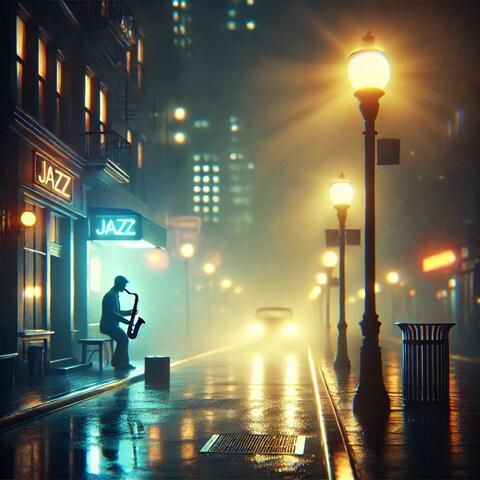 Neon Rain on Empty Streets