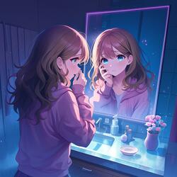 คนช้ำใจในกระจก