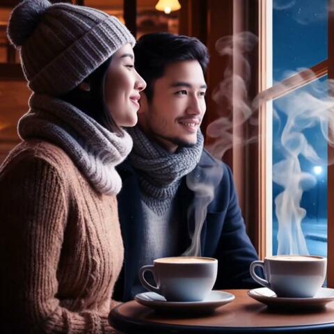 겨울 카페 안에서