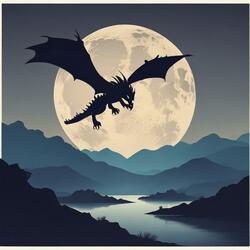 Dragons flying in the Night