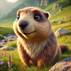The Alpine Marmot (Educational) [Marmota marmota]